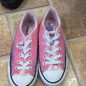 Converse Pink and Blue Low-Top Sneakers